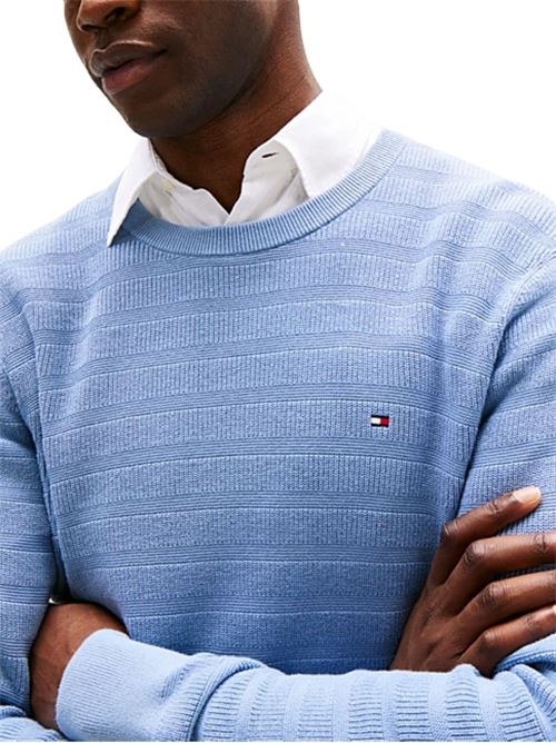 Maglioncino in cotone a righe Tommy Hilfiger | MW0MW39535C2B